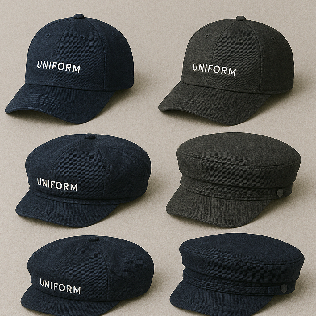 Nhiều mẫu nón lưỡi trai, beret, baker boy dùng làm đồng phục
